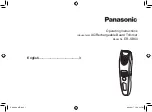 Preview for 1 page of Panasonic ER-SB60 Operating Instructions Manual