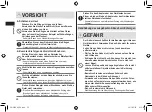 Preview for 26 page of Panasonic ER-SC40 Operating Instructions Manual