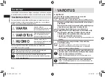 Предварительный просмотр 186 страницы Panasonic ER-SC40 Operating Instructions Manual