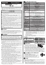 Panasonic ER-VW Instruction Manual preview