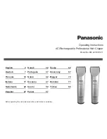 Panasonic ER1411 Operating Instructions Manual предпросмотр