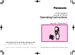 Preview for 1 page of Panasonic ER207 Operating Instructions Manual