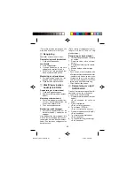 Preview for 50 page of Panasonic ER214/216 Operating Instructions Manual