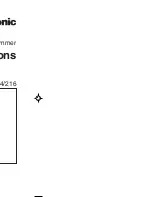 Panasonic ER214 Operating Instructions Manual preview