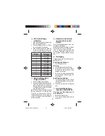 Preview for 14 page of Panasonic ER214 Operating Instructions Manual