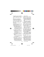 Preview for 22 page of Panasonic ER214 Operating Instructions Manual