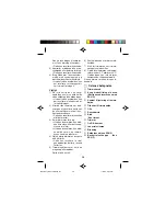 Preview for 38 page of Panasonic ER214 Operating Instructions Manual