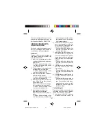 Preview for 47 page of Panasonic ER214 Operating Instructions Manual