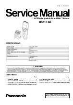 Panasonic ER217-E2 Service Manual preview