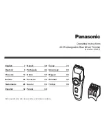 Panasonic ER2171 Operating Instructions Manual preview