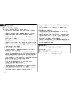 Предварительный просмотр 2 страницы Panasonic ER2171 Operating Instructions Manual