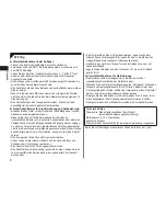 Предварительный просмотр 8 страницы Panasonic ER2171 Operating Instructions Manual