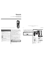Panasonic ER2201 Operating Instructions preview