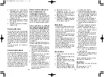 Preview for 14 page of Panasonic ER221 Operating Instructions Manual