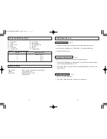 Preview for 3 page of Panasonic ER240 Operating Instructions Manual