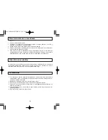 Preview for 12 page of Panasonic ER240 Operating Instructions Manual