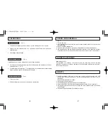 Preview for 18 page of Panasonic ER240 Operating Instructions Manual