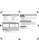 Preview for 23 page of Panasonic ER240 Operating Instructions Manual