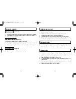 Preview for 26 page of Panasonic ER240 Operating Instructions Manual