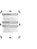 Preview for 28 page of Panasonic ER240 Operating Instructions Manual