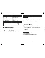 Preview for 31 page of Panasonic ER240 Operating Instructions Manual