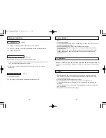 Preview for 34 page of Panasonic ER240 Operating Instructions Manual