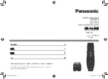 Panasonic ER2405 Operating Instructions Manual preview
