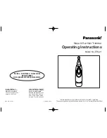 Panasonic ER421KC Operating Instructions preview