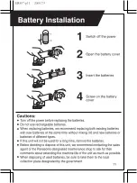 Preview for 11 page of Panasonic ER857 Operating Instructions Manual