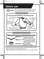 Preview for 12 page of Panasonic ER857 Operating Instructions Manual