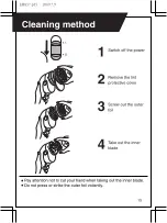 Preview for 15 page of Panasonic ER857 Operating Instructions Manual