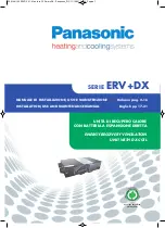 Preview for 1 page of Panasonic ERV+DX Series Installation, Use And Maintenance Manual