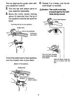 Preview for 4 page of Panasonic ES-113 Operating Instructions Manual