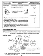 Preview for 15 page of Panasonic ES-113 Operating Instructions Manual