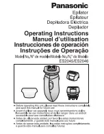 Panasonic ES-2045 Operating Instructions Manual preview