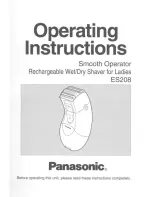 Panasonic ES-208 Operating Instructions Manual preview