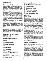 Preview for 6 page of Panasonic ES-208 Operating Instructions Manual