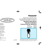 Panasonic ES-2206 Operating Instructions Manual preview