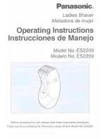 Panasonic ES-2209 Operating Instructions Manual preview