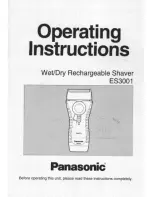 Panasonic ES-3001 Operating Instructions Manual preview