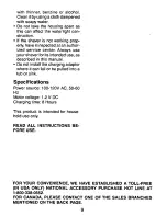 Preview for 9 page of Panasonic ES-3040 Operating Instructions Manual