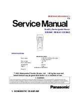 Panasonic ES-3040 Service Manual preview