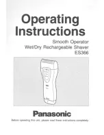 Предварительный просмотр 1 страницы Panasonic ES-366 Operating Manual