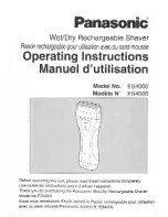 Panasonic ES-4000 Operating Instructions Manual preview