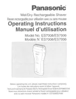 Preview for 1 page of Panasonic ES-7006N Operating Operating Instructions Manual