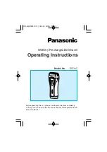 Preview for 1 page of Panasonic ES-7017 Operating Instructions Manual