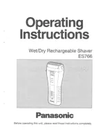 Panasonic ES-766 Operating Instructions Manual preview