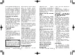 Предварительный просмотр 34 страницы Panasonic ES-8017 Operating Instructions Manual