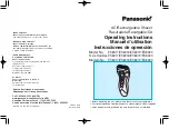 Panasonic ES-8018 Operating Instructions Manual preview