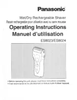 Panasonic ES-8023 Operating Instructions Manual preview